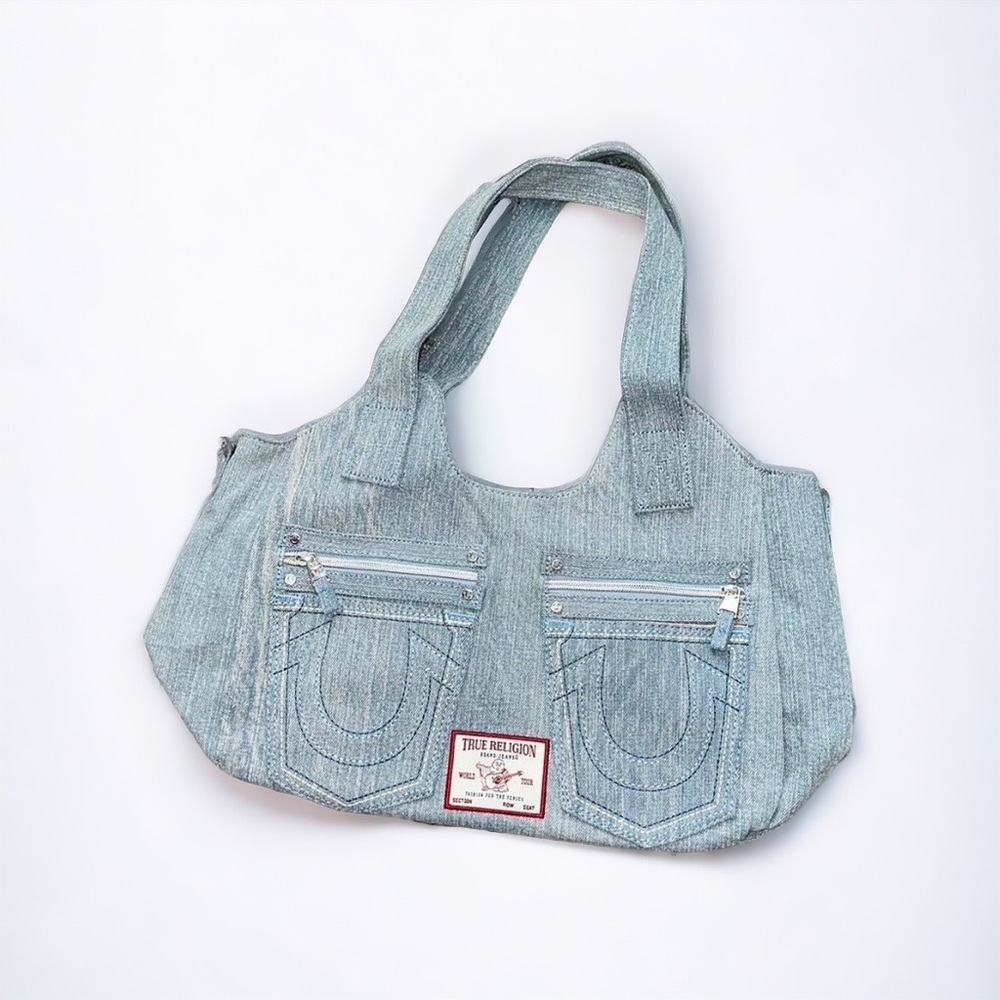 True Religion Denim Horseshoe Stitch Tote